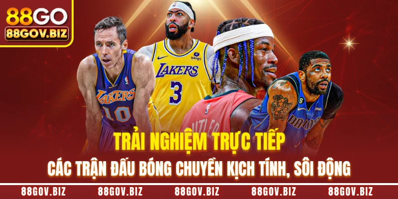 Trải nghiệm trực tiếp các trận đấu bóng chuyền kịch tính, sôi động